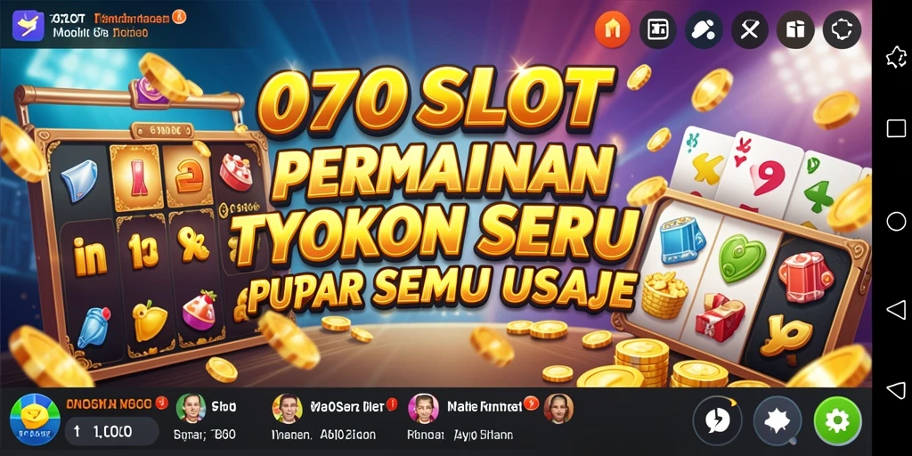 Screenshot utama menunjukkan gameplay seru di 070SLOT.