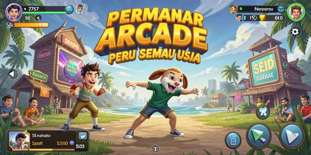 Tampilan gameplay seru dalam permainan Arcade 2757.