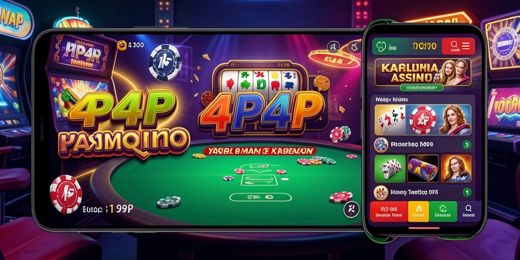 Screenshot gameplay 4P4P dengan suasana Kasino yang mengasyikkan.