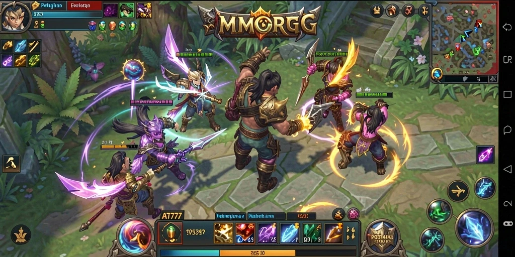 Gameplay mendebarkan dalam dunia MMORPG AT777.