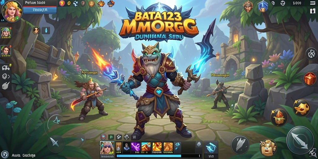 Gameplay BATA123 memperlihatkan pertarungan seru dan interaksi antar pemain.