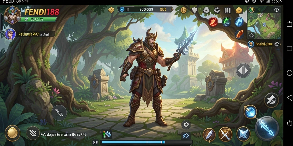 Tampilan gameplay FENDI188 dalam petualangan RPG yang menakjubkan.