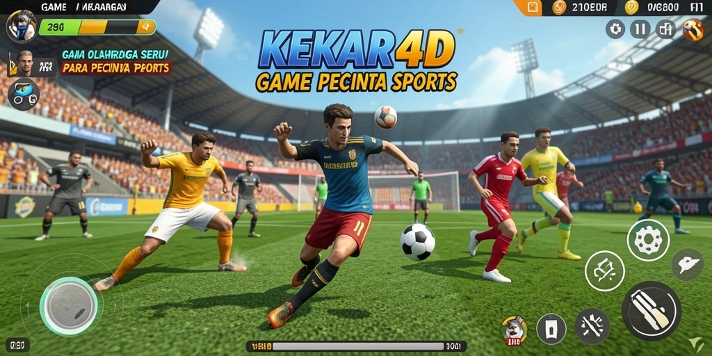 Tampilan gameplay KEKAR4D yang menampilkan aksi olahraga seru.