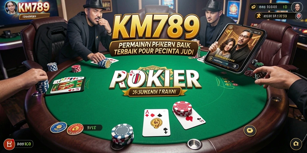 Tampilan screenshot KM789 menampilkan gameplay Poker yang mendebarkan.