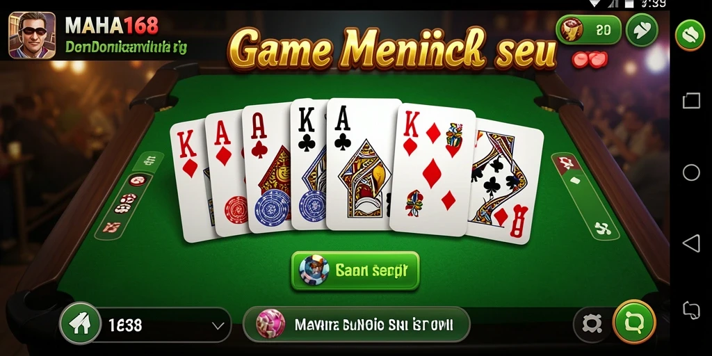 Tampilan gameplay seru dari permainan Domino di MAHA168.