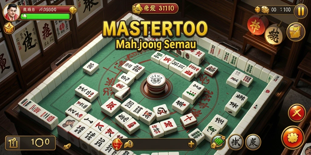 Tampilan gameplay Mahjong yang menarik di MASTERTOTO.