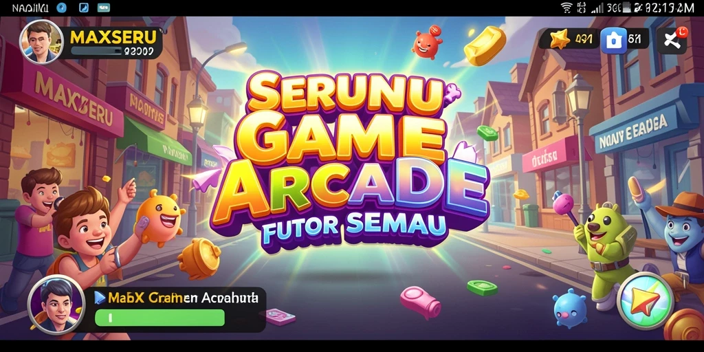 Tampilan seru gameplay MAXSERU yang penuh tantangan.