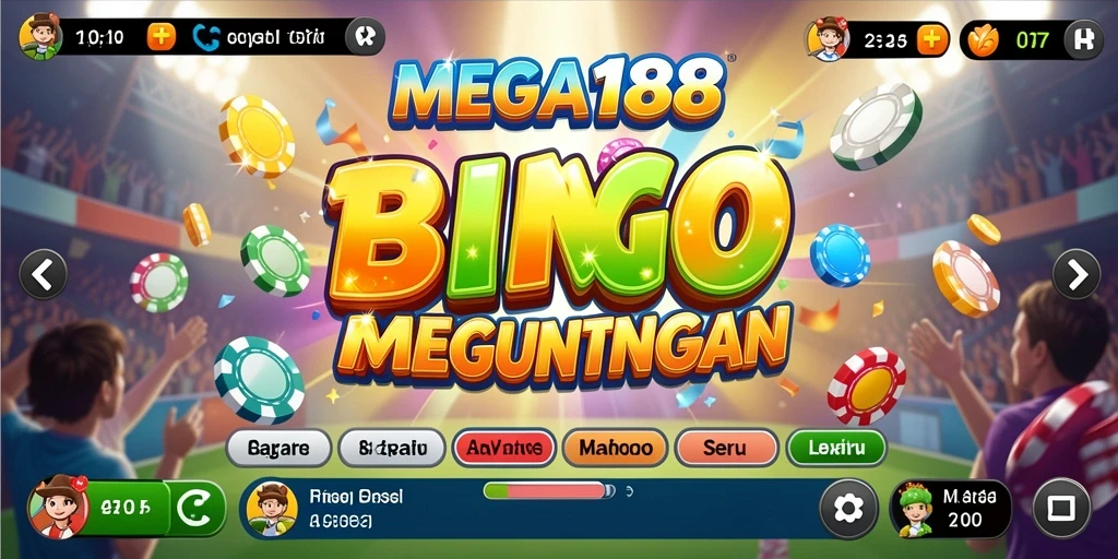Tampilan seru gameplay Bingo di MEGA188 yang mengasyikkan.