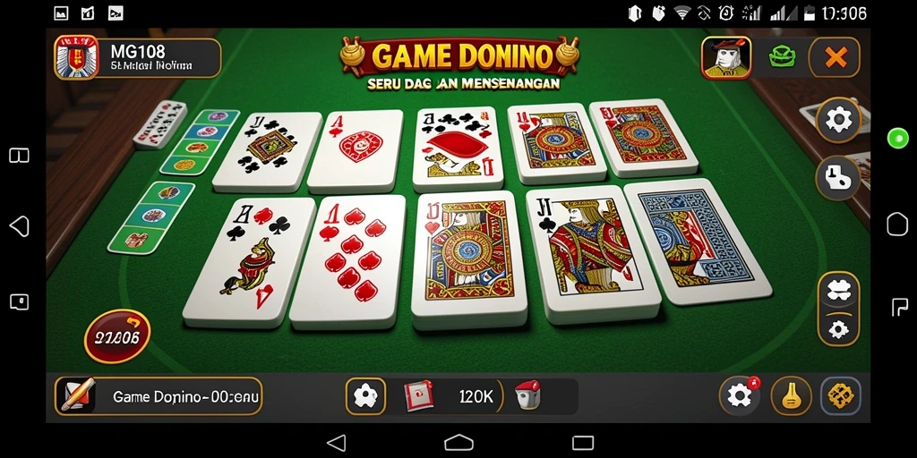 Tangkapan layar gameplay Domino yang menarik.