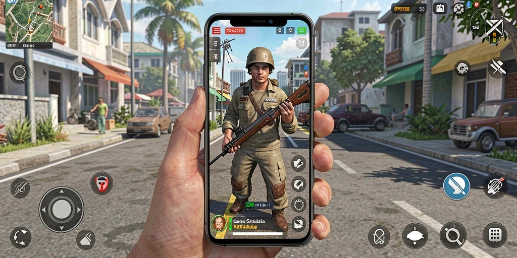 Screenshot utama RP6789 menampilkan gameplay simulasi yang mendalam.