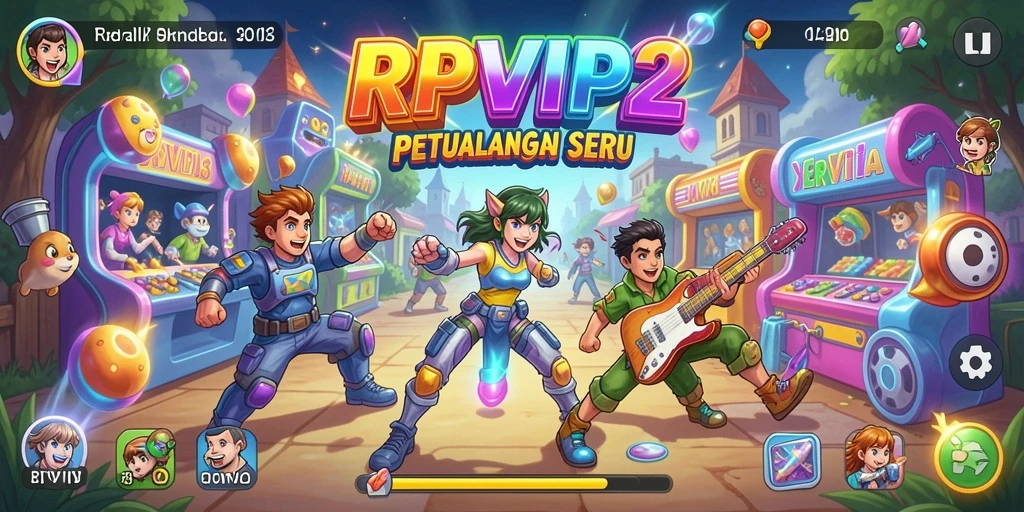 Tangkapan layar gameplay menampilkan aksi seru RPVIP2.