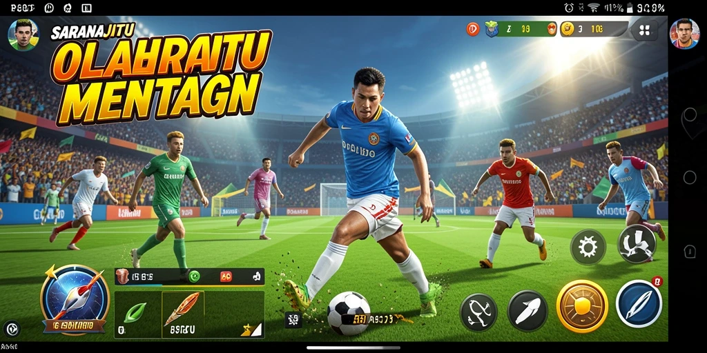 Tampilan gameplay seru dari SARANAJITU saat bertanding di olahraga favorit.