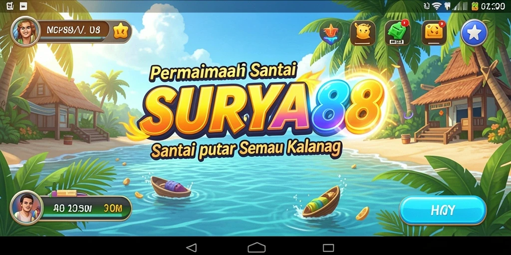 Tangkapan layar menunjukkan gameplay seru di SURYA88.